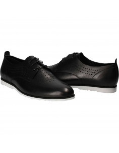 Pantofi Barbati, piele, casual, negru 2