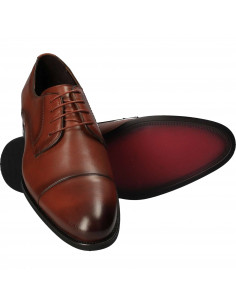 Pantofi din piele, eleganti, barbati, maro 2
