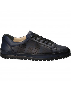 Pantofi barbati piele casual albastru