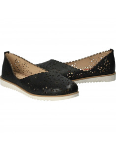 Pantofi Femei, piele, casual, negru 2