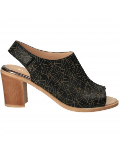 Sandale Elegante Femei Piele Negru VGT17645-1N-281