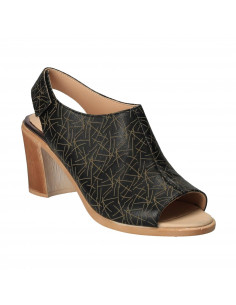 Sandale Elegante Femei Piele Negru VGT17645-1N-281 2