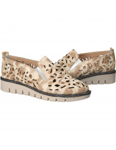 Pantofi Femei, piele, casual, bej 2