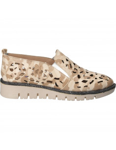 Pantofi Femei, piele, casual, bej