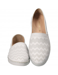 Espadrile Femei piele albi 2