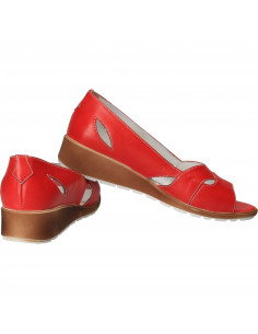 Pantofi Femei casual piele rosii 2