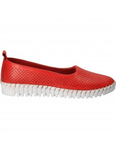 Espadrile Femei piele rosii