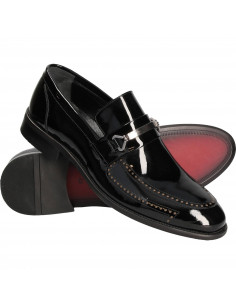 Pantofi Barbati Eleganti Negri Lac DA VINCI 2
