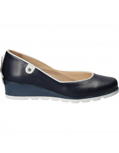 Pantofi Femei Piele Elegant Albastri