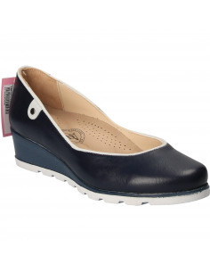 Pantofi Femei Piele Elegant Albastri 2