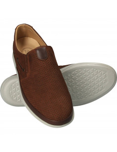 Pantofi Barbati Casual Piele Maro DA VINCI 2