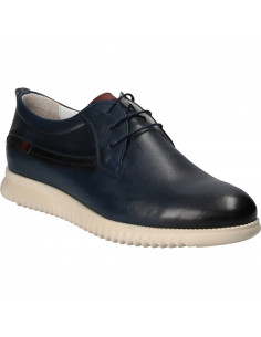 Pantofi Eleganti Barbati Piele Albastri DA VINCI 2