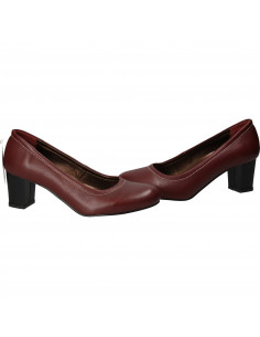 Pantofi Femei Elegant Piele Bordeaux DA VINCI 2