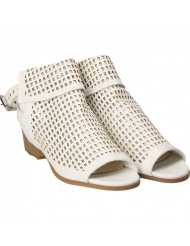Sandale fashion, albe, inalte, pentru femei