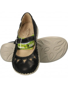 Balerini trendy, negri, cu bareta, Natur Soft 2