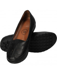 Pantofi casual negri, piele naturala, marca Da Vinci 2