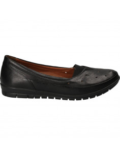 Pantofi casual negri, piele naturala, marca Da Vinci