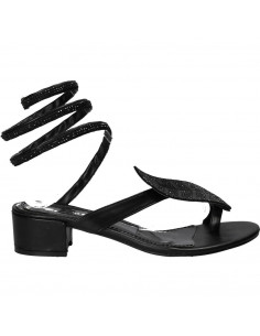 Sandale fashion sneak style, negre, marca Flyfor