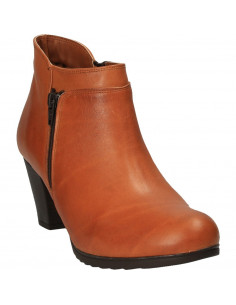 Botine maro deschis, din piele naturala 2