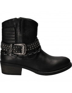 Ghete fashion de dama, negre, din piele naturala