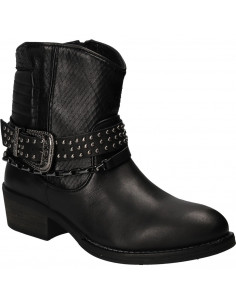 Ghete fashion de dama, negre, din piele naturala 2