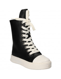 Ghete trendy, negre, pentru fete 2