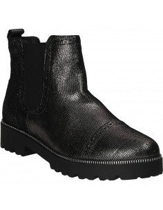 Ghete glamour, cu talpa groasa, piele naturala 2