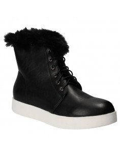 Ghete fashion, cu talpa alba 2