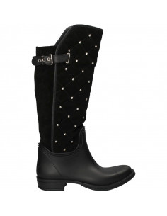 Cizme glamour, PVC și piele intoarsa