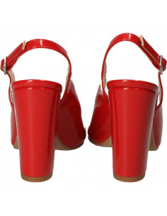 Pantofi trendy, rosii, cu bot ascutit 2