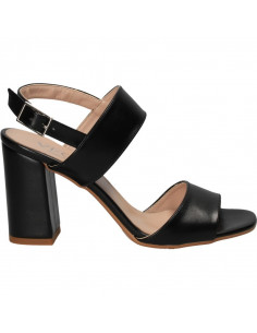 SANDALE NEGRE CU TOC