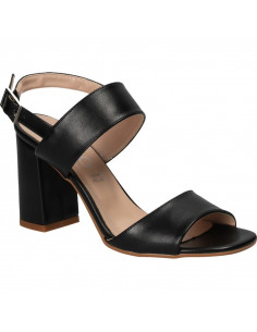 SANDALE NEGRE CU TOC 2