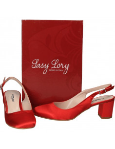 Pantofi satin rosu 2