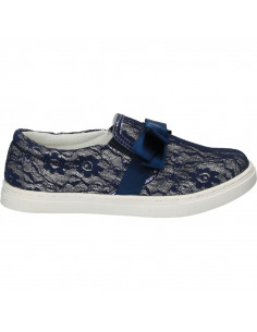 Espadrile moderne, din dantela albastra