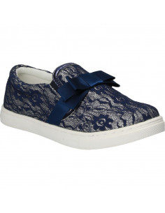 Espadrile moderne, din dantela albastra 2