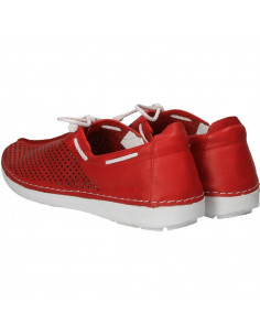 Pantofi rosii, piele naturala, pentru femei 2