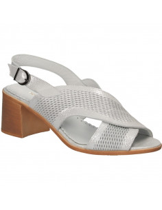 Sandale elegante, toc mediu, din piele 2