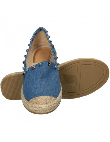 Espadrile dama, din jeans, cu tinte