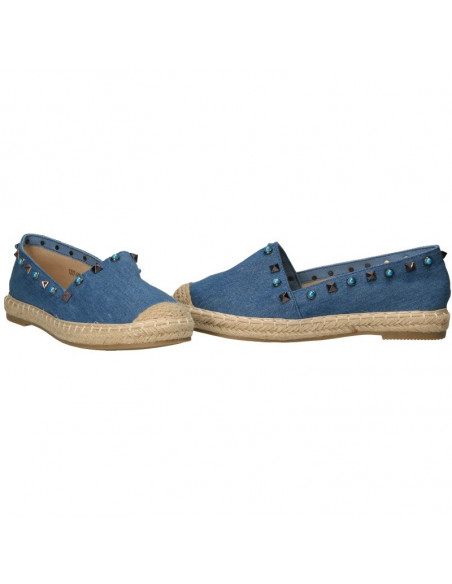 Espadrile dama, din jeans, cu tinte