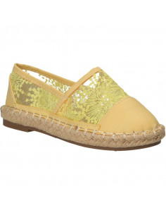 Espadrile galbene, din dantela, pentru fete 2