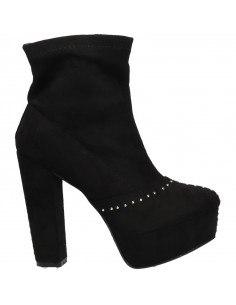 Botine negre, platforma, de gala