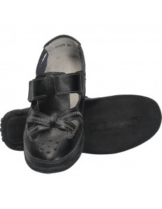 Mocasini negri, din piele naturala, pentru femei 2