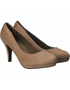 Pantofi femei eleganti, cu platforma bej 2