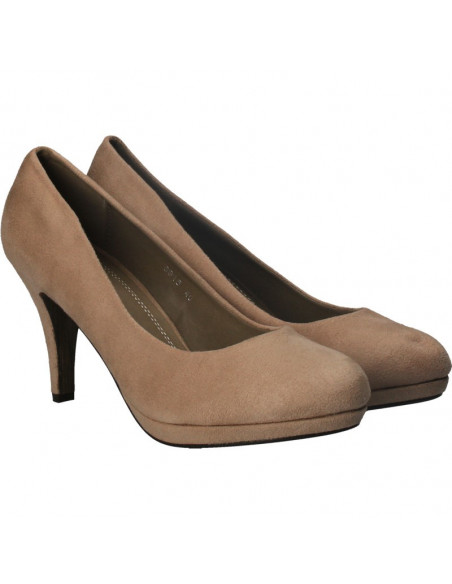 Pantofi femei eleganti, cu platforma bej