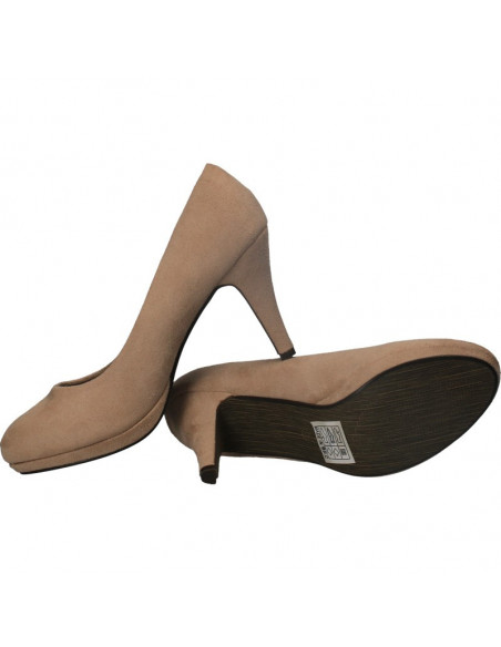 Pantofi femei eleganti, cu platforma bej
