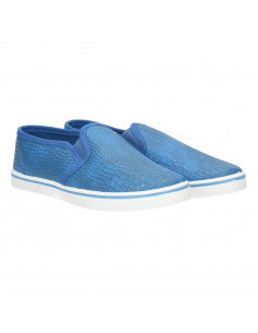 Espadrile baieti, piele ecologica, albastru 2