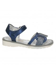 Sandale moderne, cu strasuri pentru fete, blue