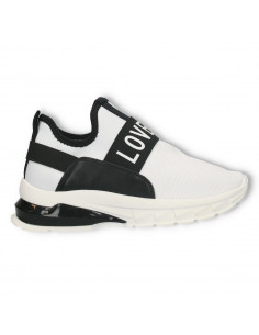Sneakers albi, LOVE, pentru femei