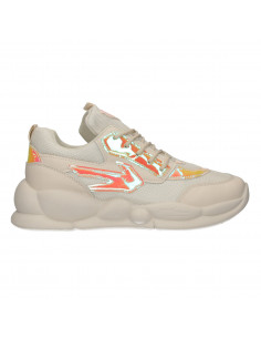 Sneakers albi, de dama, talpa groasa