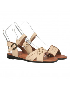 Sandale albe in stil casual, pentru femei 2
